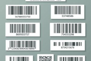 realistic-barcode-icon-set-isolated-vector-illustration-market-mark-symbol-retail-product-sticker-template-market-packaging-sign-commerce-identification-symbol-qr-code